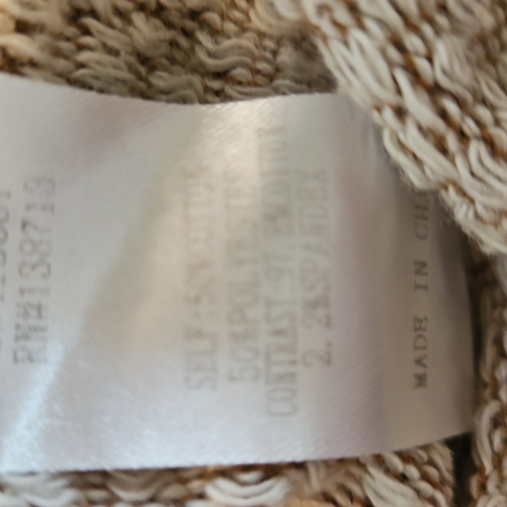 👚Doe & Rae Mustard and Cream Knit Sweater - Picture 8 of 8